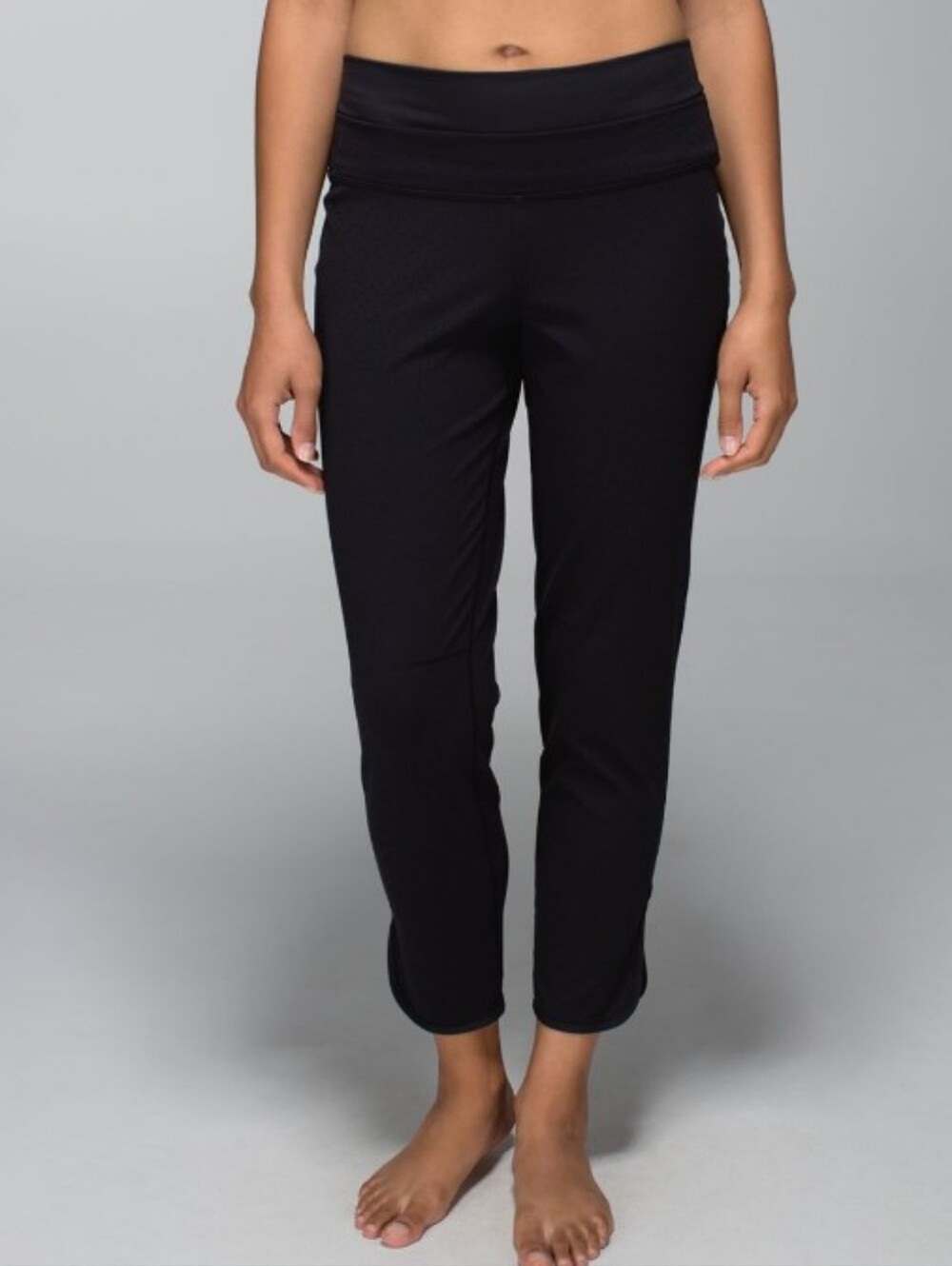 Lululemon Straight To Class Pant Black with Embossed Polka Dots
